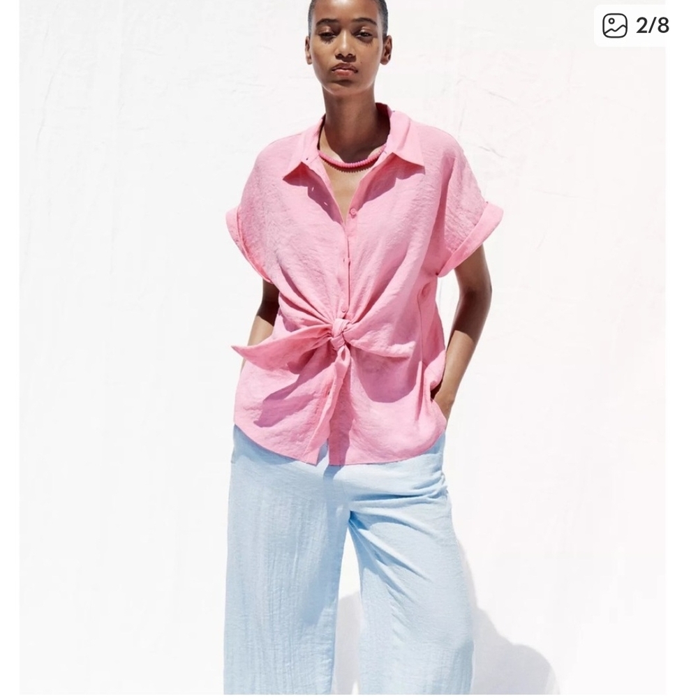 Zara Pink Blouse - Picture 3 of 8